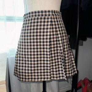 Plaid Pleated skirt